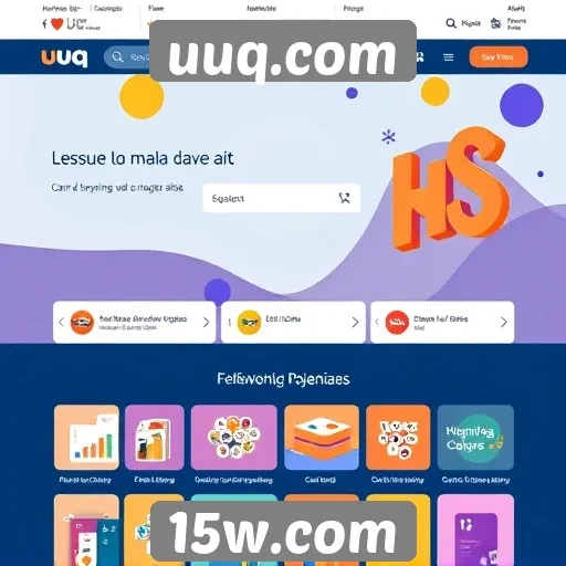 Interface do usuário do uuq.com e sua usabilidade